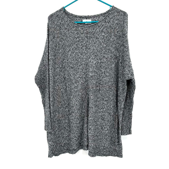 Lou & Grey size XS gray soft knit cotton‎ blend long sleeve mid weight sweater - Picture 1 of 5